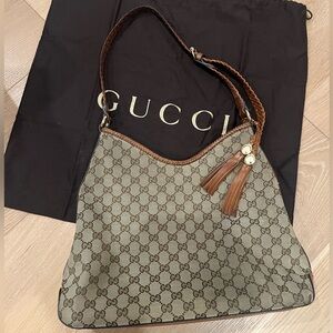Gucci Brown Monogram Shoulder Bag